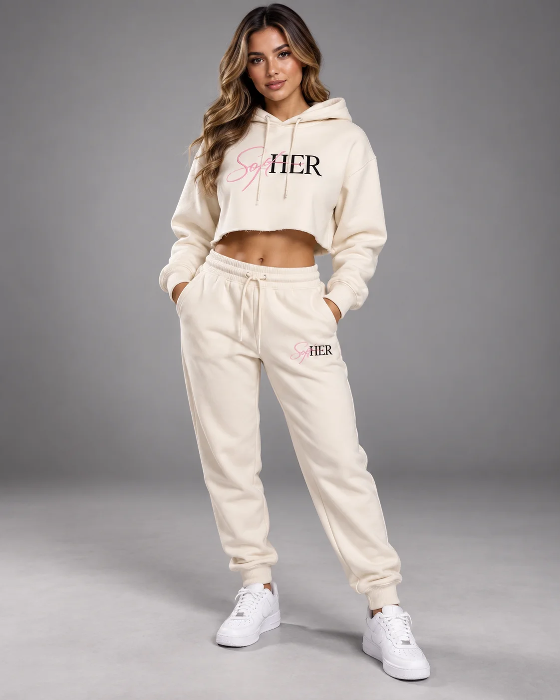 Cropped Lounge Set 